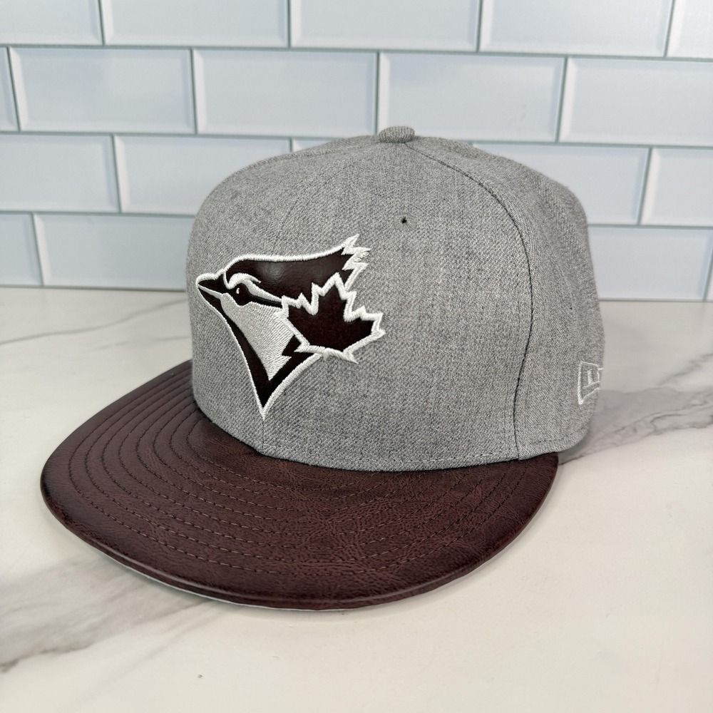 Toronto Blue Jays Hat Cap Strap Back Mens Large Gray MLB Baseball 9FIFTY New Era